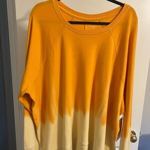 New Orange and Cream Dip Dye Sweatshirt